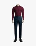 Shirt-502_Maroon_Solid_Img-1
