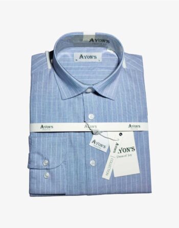 Light Blue White Stripe 507