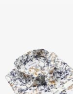 Men’s L/S 100% Cotton White Print 102 - Image 2