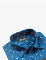 Men’s L/S 100% Cotton Blue 104 - Image 2