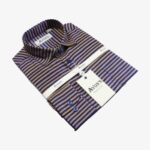 Men’s Rajshahi Silk Blue Brown Stripe 106