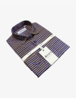 Men’s Rajshahi Silk Blue Brown Stripe 106