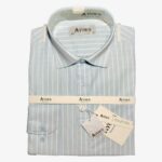 Sky Blue White Stripe 504