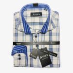 White Blue Check 509